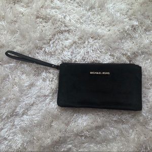 SOLD Michael Kors Black Fur Wristlet